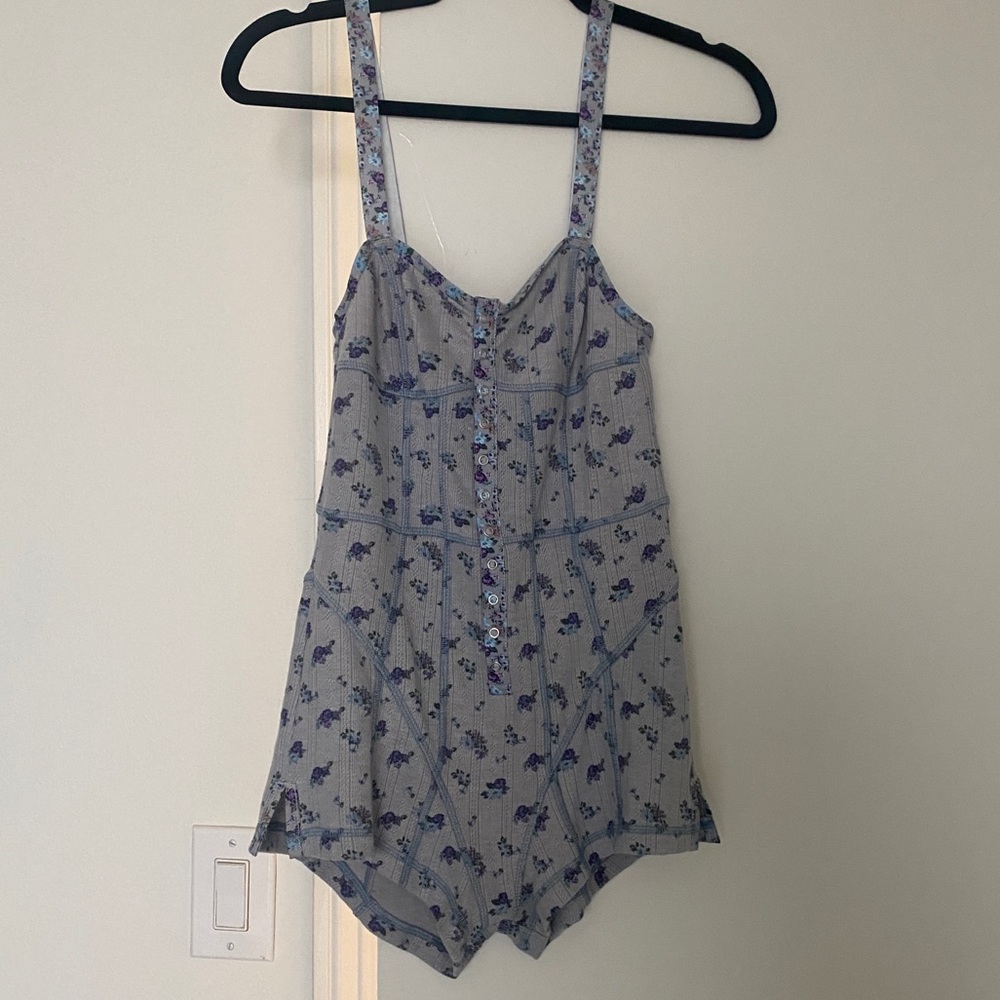 For Love & Lemons Floral Print Romper